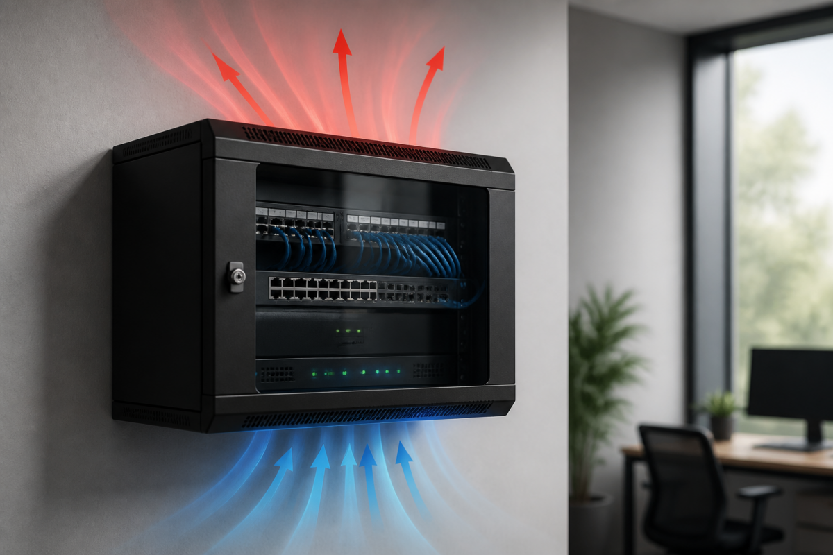 do wall mounted network cabinets need ventilation