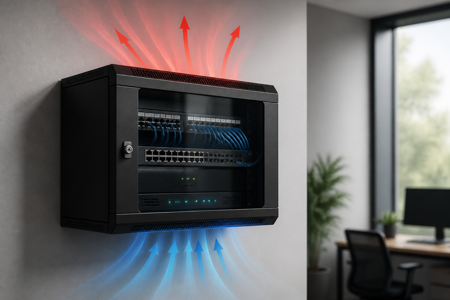do wall mounted network cabinets need ventilation