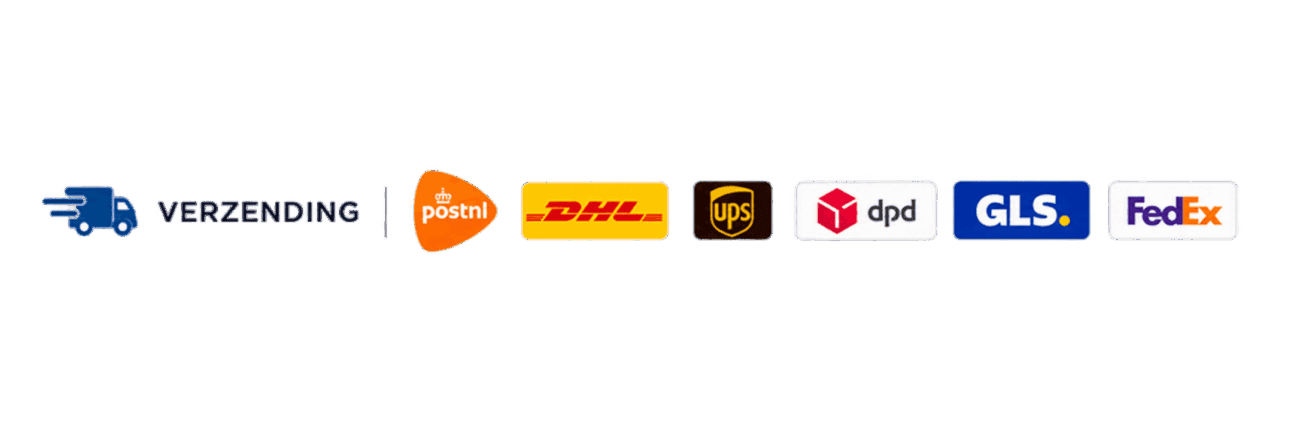 PostNL, DHL, UPS, DPD, GLS and FedEx