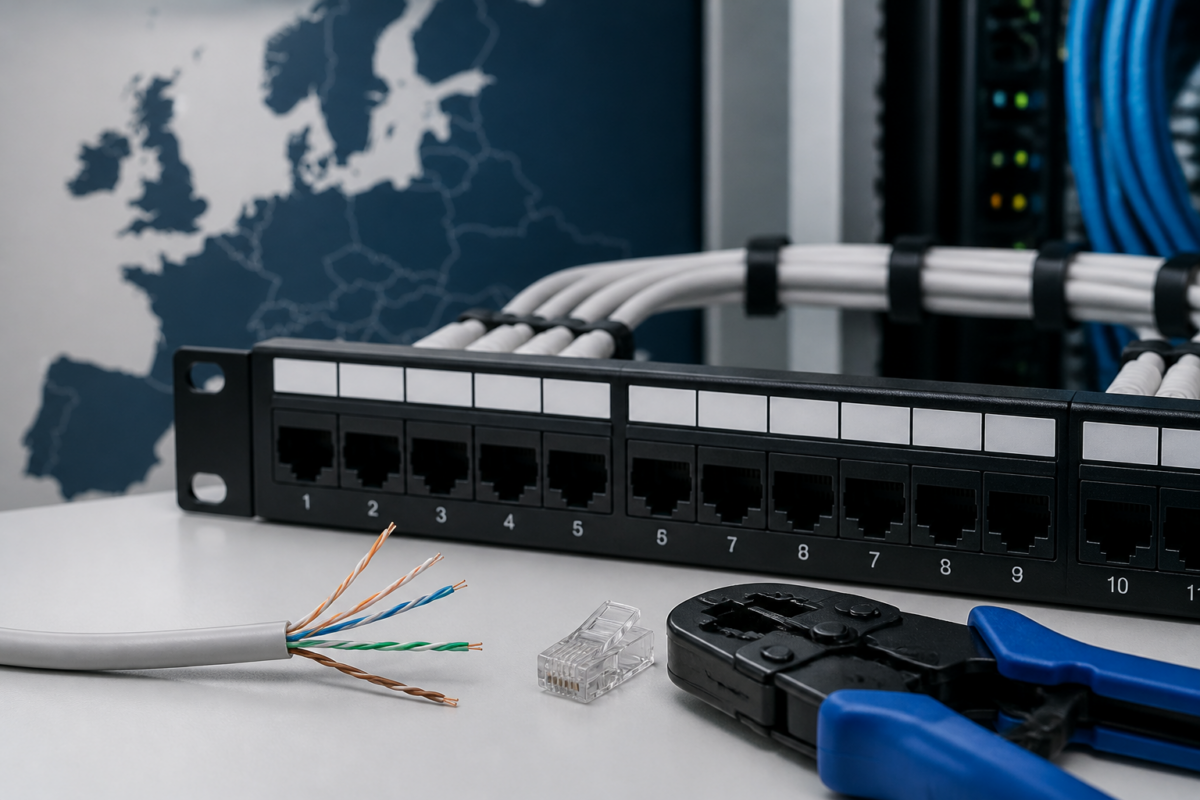 how to wire a Cat6 patch panel